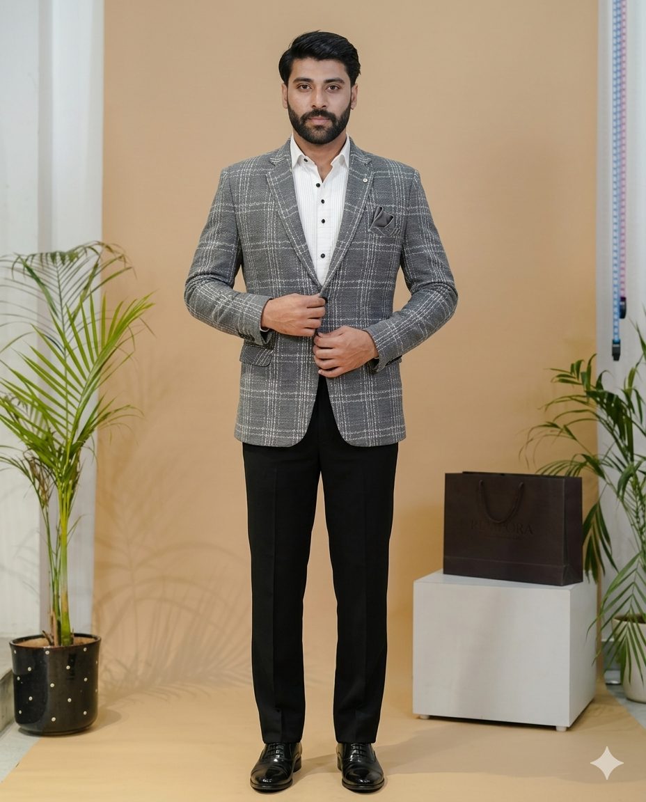 Blazer Checks Grey