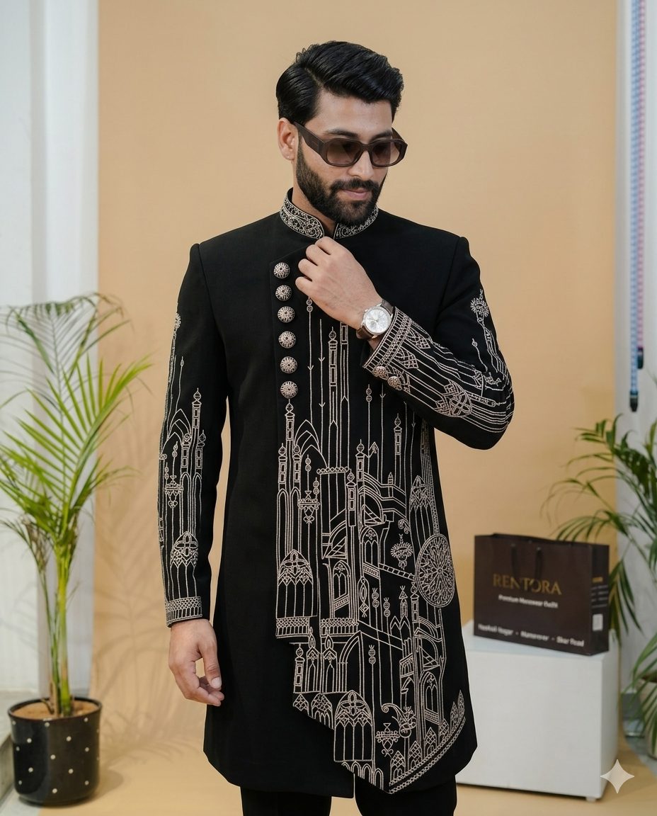 Achkan Taj Black