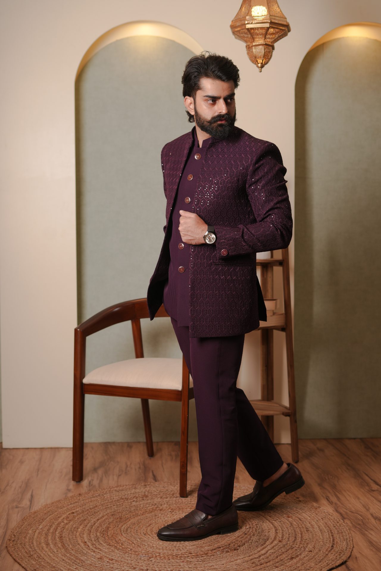 Open Jodhpuri-RNK Maroon